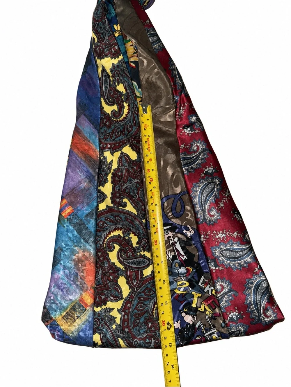 Keith Daniels Vintage Tie Hobo Bag Looney Tunes Disney Y2K Patchwork